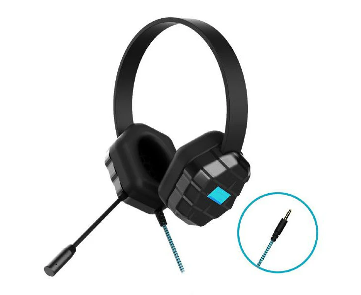 Gumdrop DropTech B1 Kids Rugged Headset with Microphone - Compatible with all devices with a 3.5mm headphone jack Bulk packaged in Poly bag