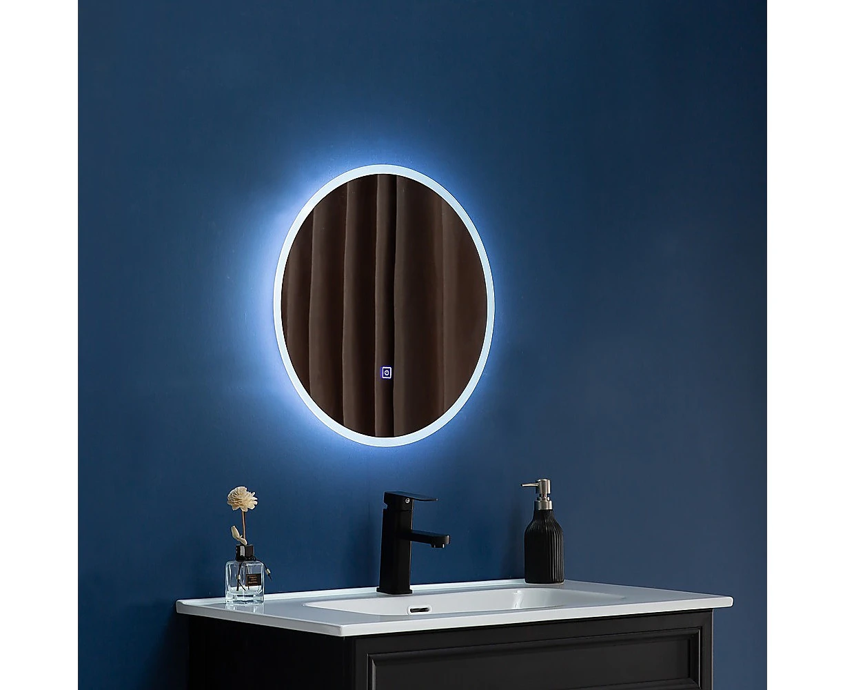 90cm LED Wall Mirror Bathroom Mirrors Light Decor Round