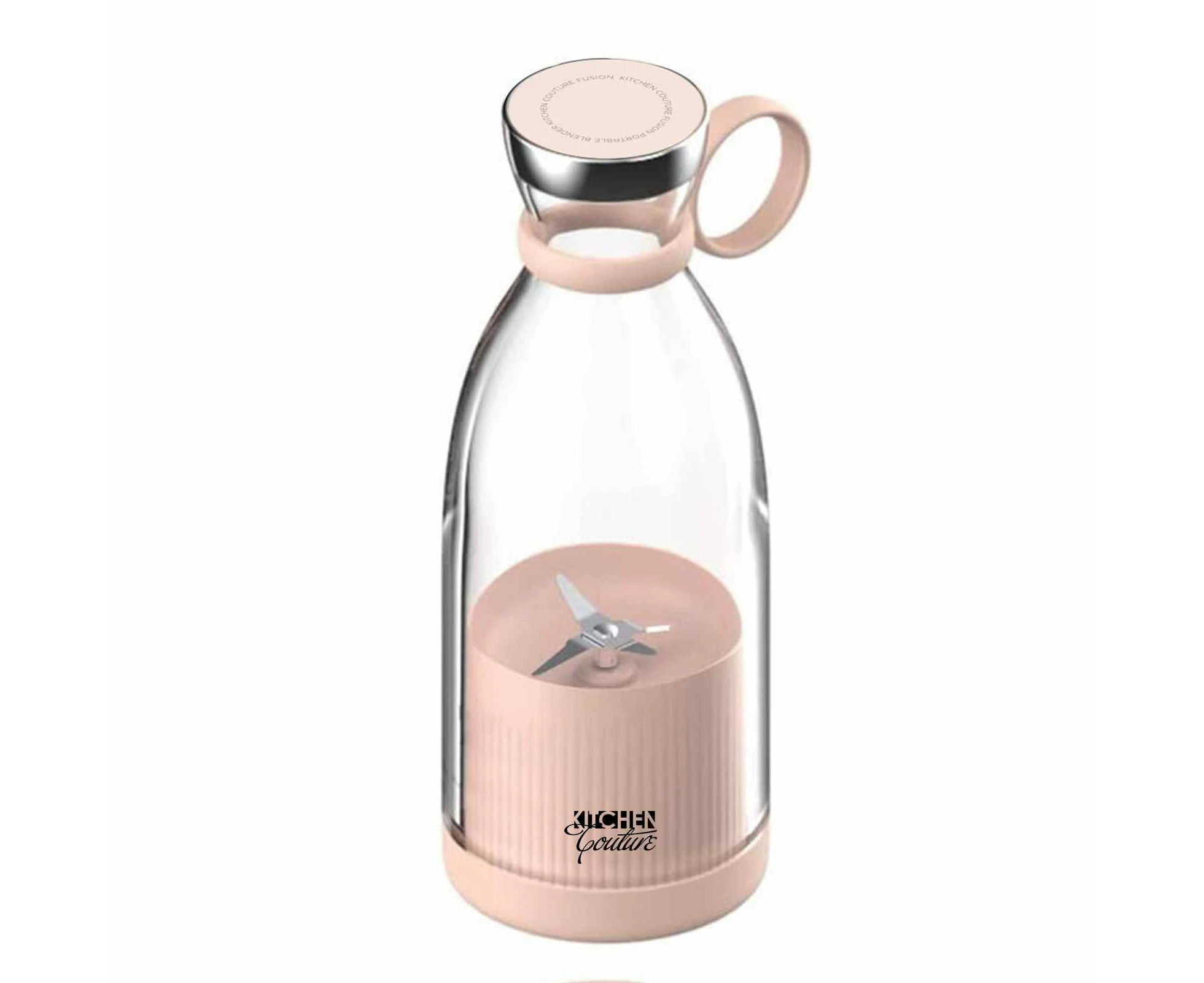 Kitchen Couture Fusion Portable Blender Electric Hand Held Mixer Shaker Maker - Pink