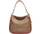 Coach Coated Canvas Signature Cary Shoulder Bag