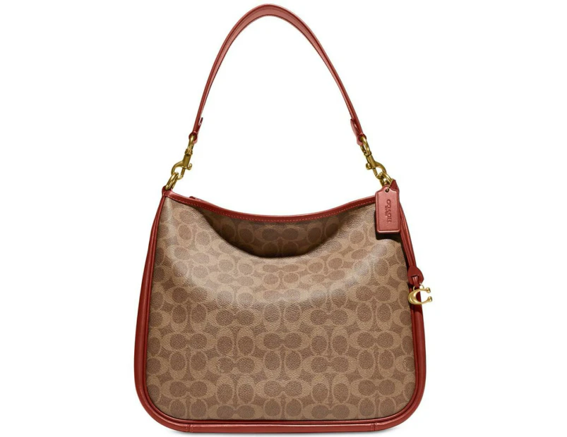 Coach Coated Canvas Signature Cary Shoulder Bag