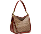 Coach Coated Canvas Signature Cary Shoulder Bag