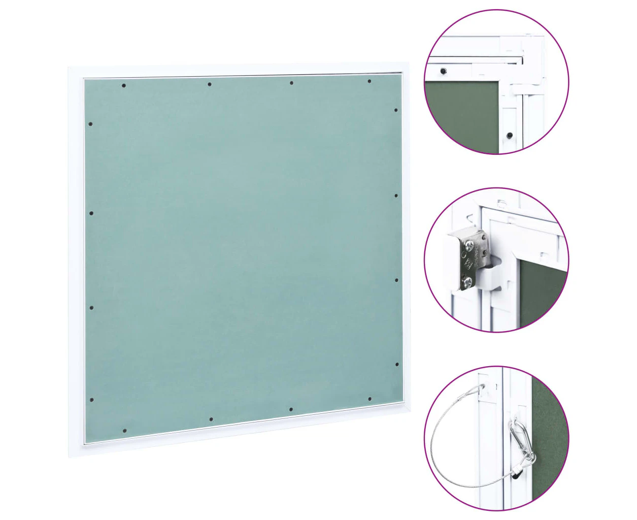 vidaXL Access Panel with Aluminium Frame and Plasterboard Hatch Multi Sizes