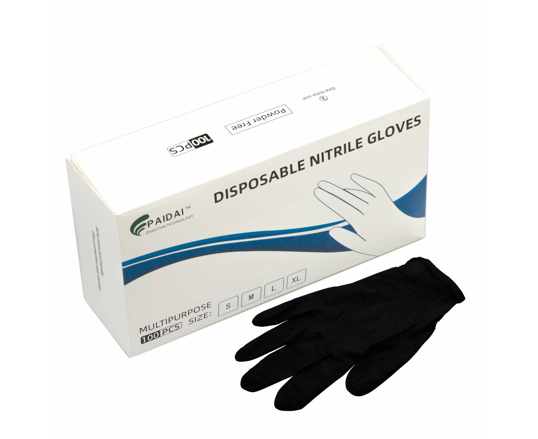 100x Nitrile Black Industrial Mechanic Tattoo Food Disposable Gloves Medium