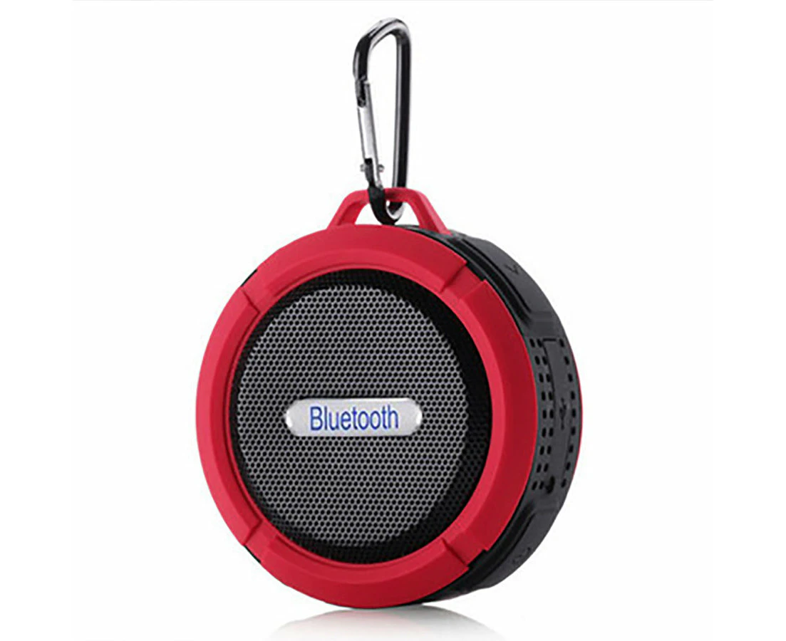 Portable Waterproof Wireless Mini Bluetooth Music Speaker (Red)