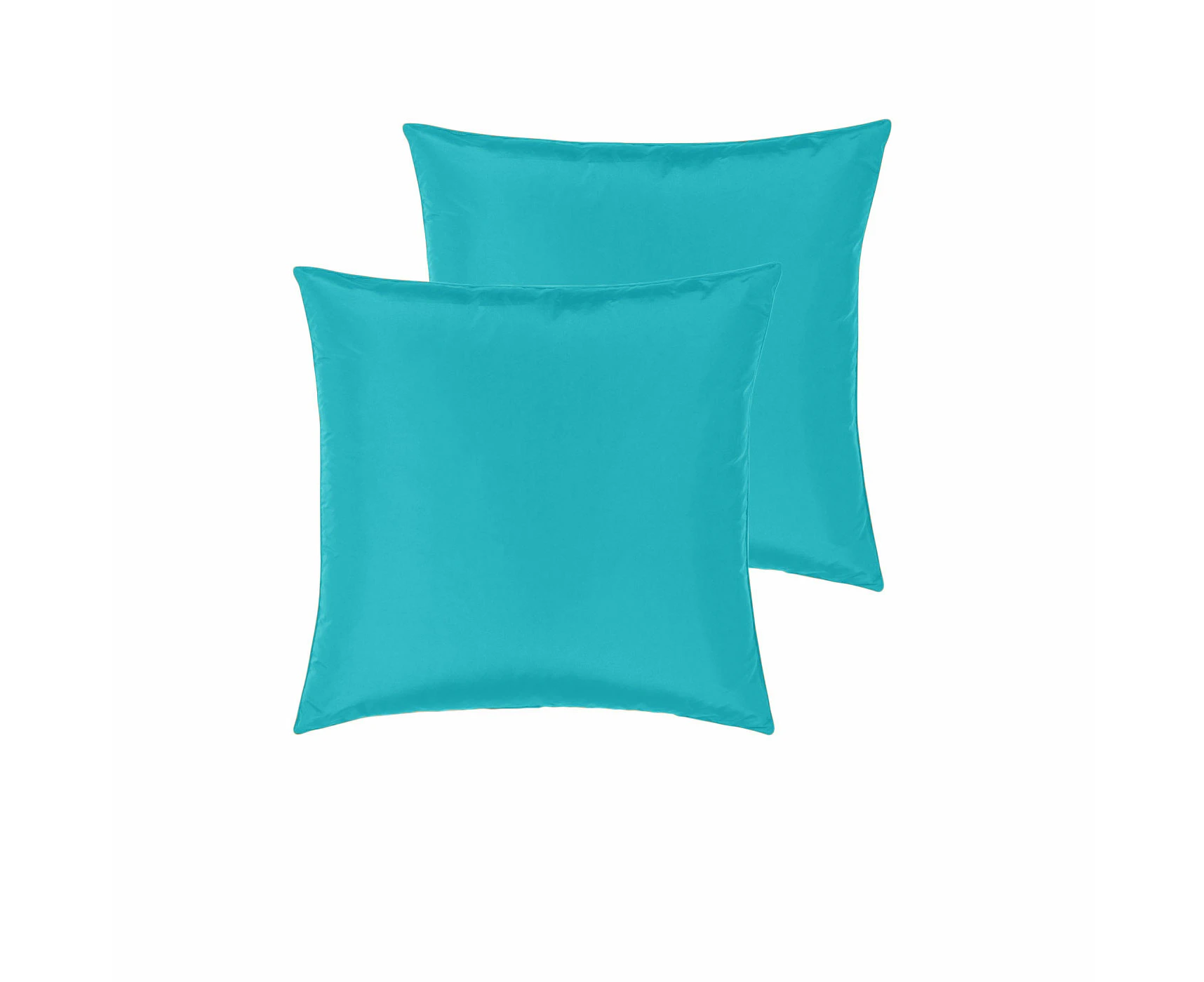 PepperMIll Satin European Pillowcases ( Pair ) AQUA