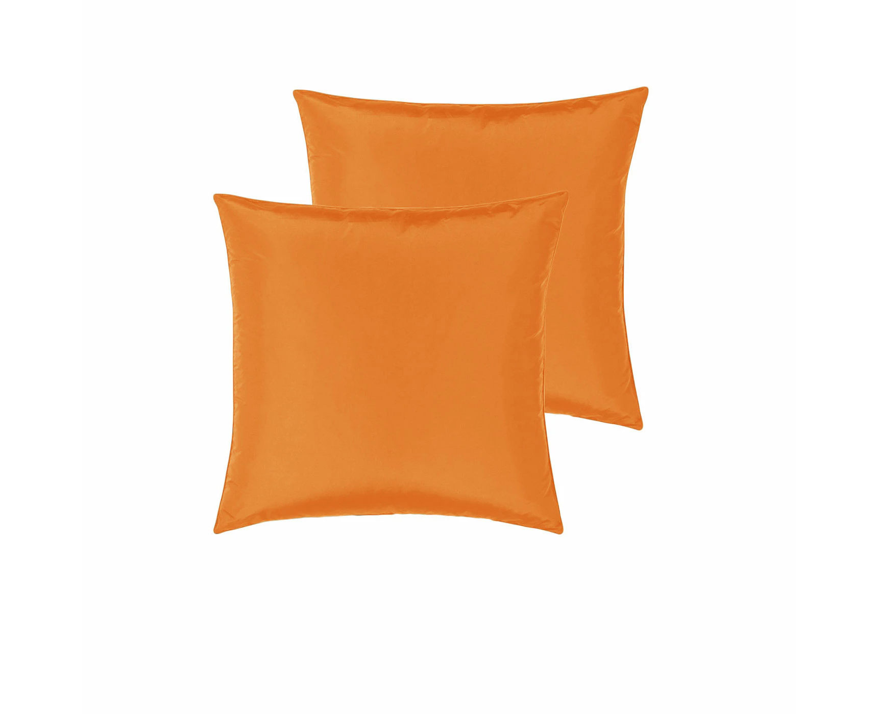 PepperMIll Satin European Pillowcases ( Pair ) ORANGE