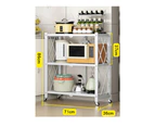 EKKIO Foldable Storage Shelf 3 Tier (White)