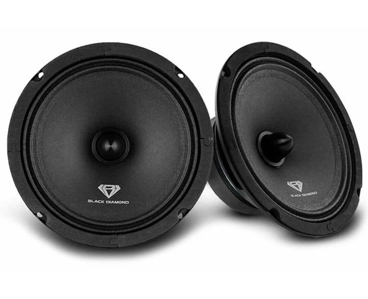 Black Diamond DIA-CM6.4B 6.5" Mid-Range 4-Ohm Speakers (Pair)