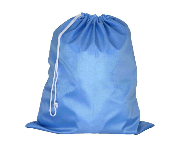 Blue Drawstring Bag