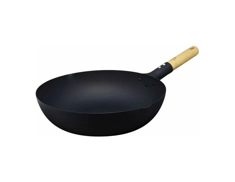 Takumi Premium Magma Plate Cast Iron Wok - Made in Japan