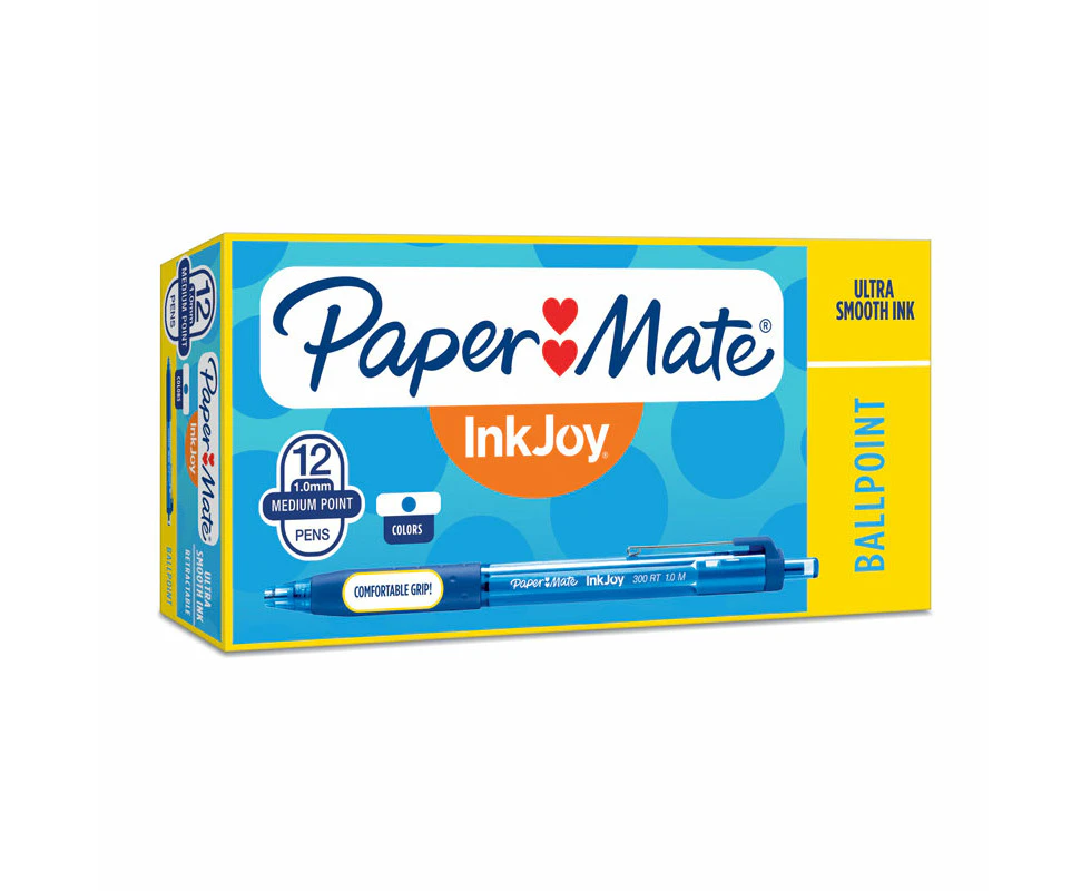 PAPER MATE InkJoy 300RT Ball Pen Blue Box of 12