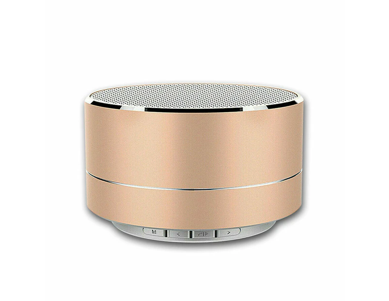 Bluetooth Speakers Portable Wireless Speaker Music Stereo Handsfree Rechargeable (Gold)