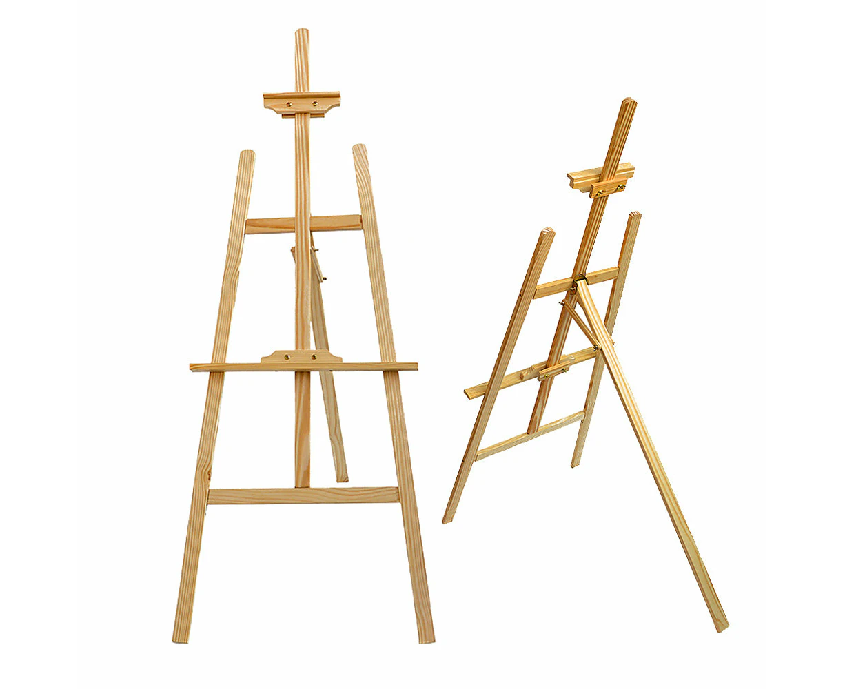 Adjustable Solid Pine Wood Easel Painting Tripod Stand