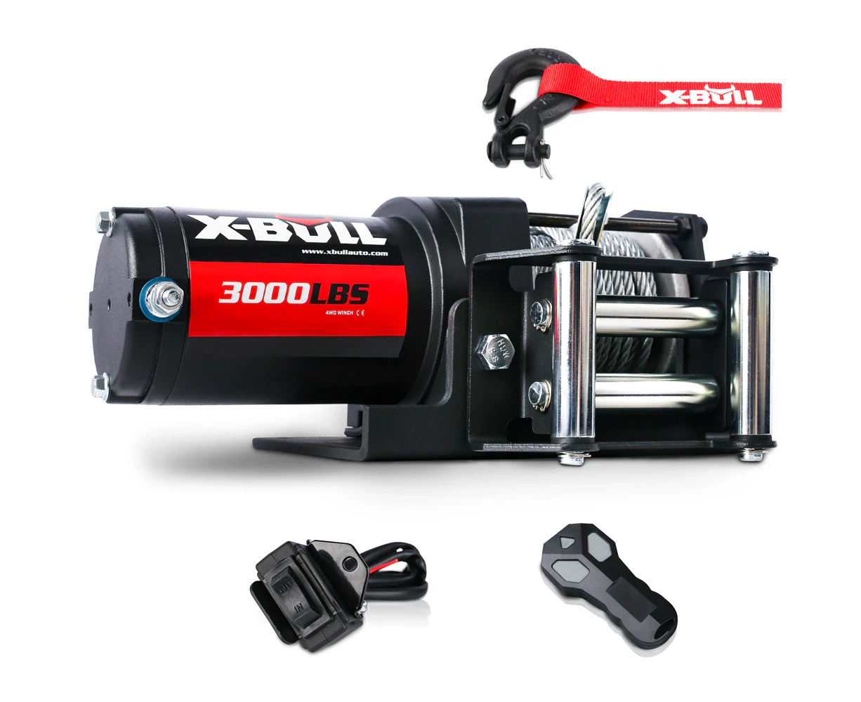 X-Bull Electric Winch 3000Lbs/1360Kg Wireless 12V Steel Cable Atv 4Wd Boat 4X4