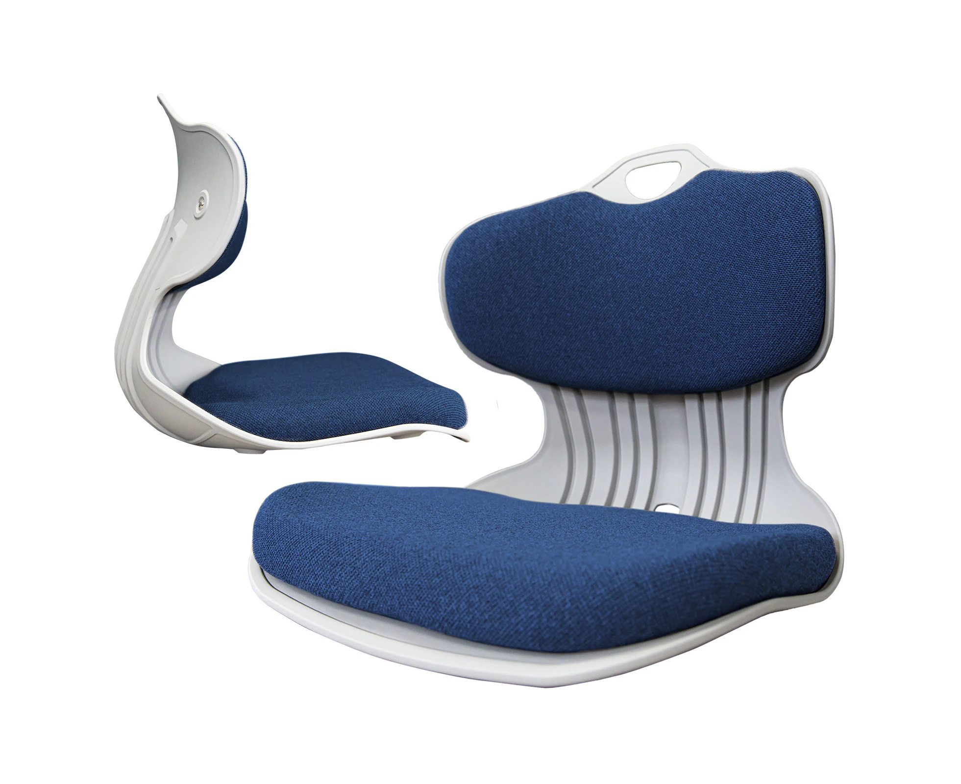 Samgong 2 Set Blue Slender Chair Posture Correction Seat Floor Lounge Stackable