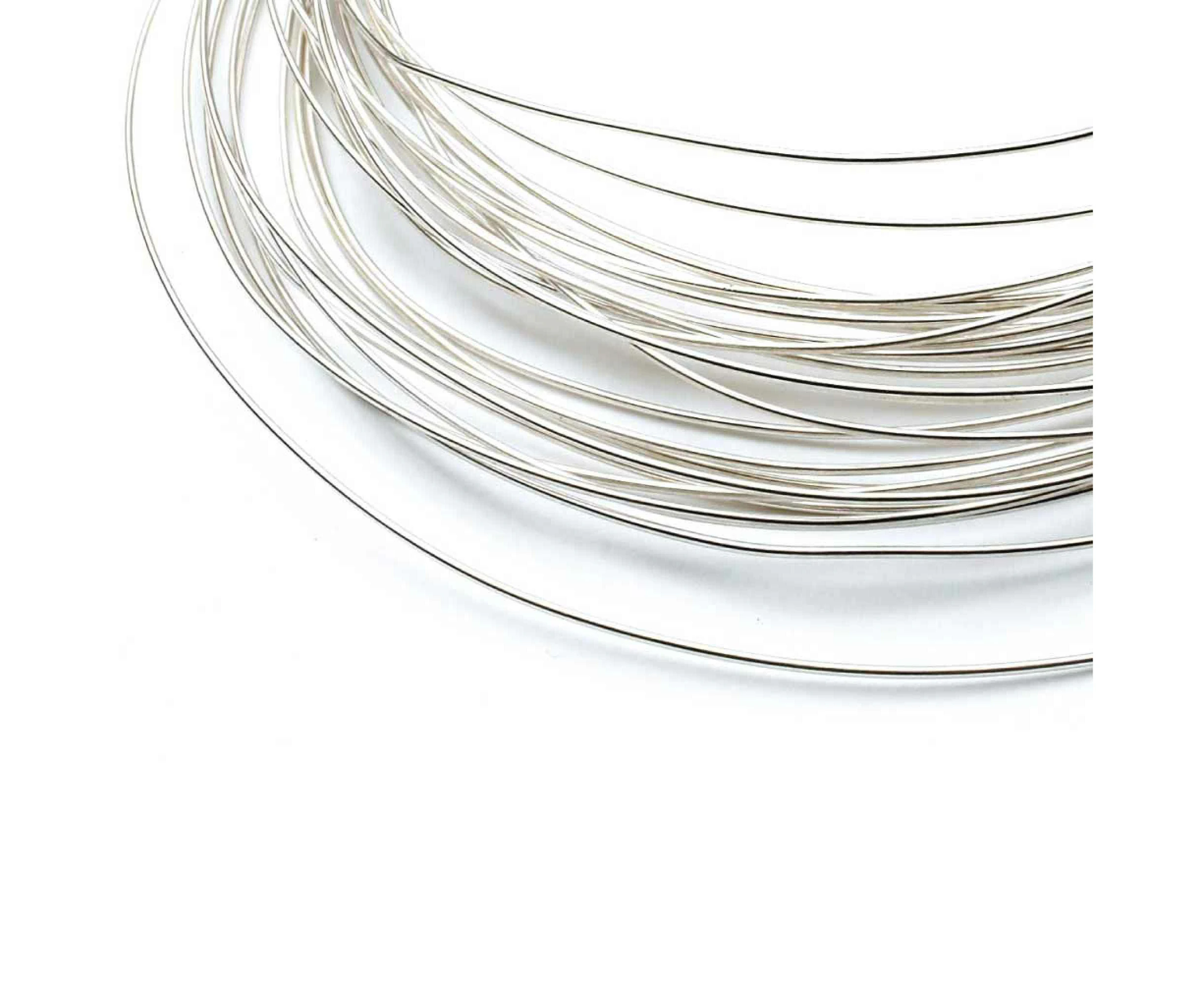 20cm Sterling Silver 0.8mm - Medium Round Wire Rod 20 Gauge Fine Jewellery