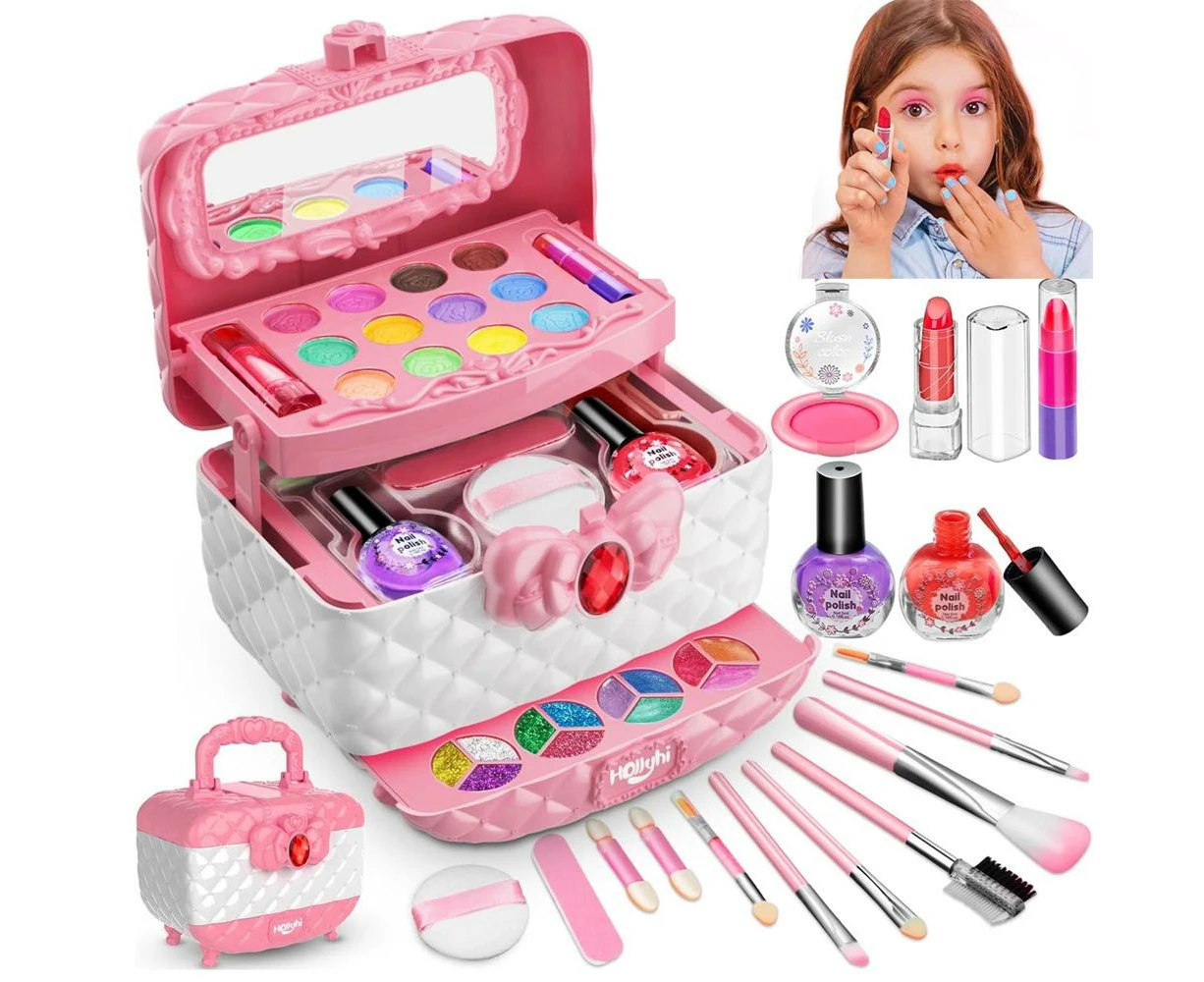 Makeup Toy Set Gift for Girls Washable Kids Cosmetic Set Children Dressing Up