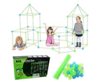 175Pcs DIY Build Your Own Den Set Children Tent Play House Kids Fort Building