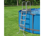 Bestway Pool Ladder Fits 132cm Above Ground Swimming Pools 4 Steps Removable Stairs