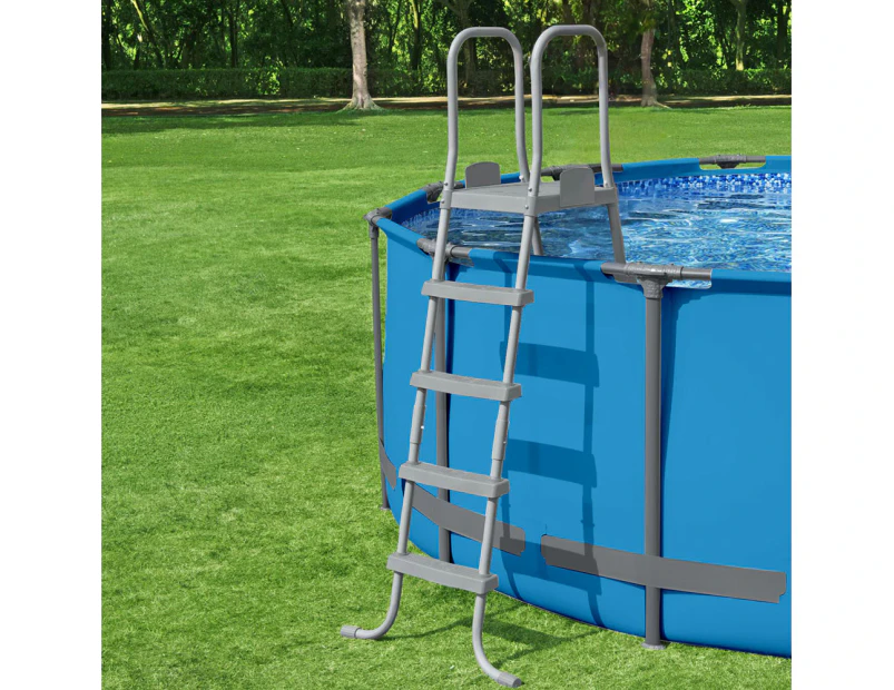 Bestway Pool Ladder Fits 132cm Above Ground Swimming Pools 4 Steps Removable Stairs