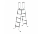 Bestway Pool Ladder Fits 132cm Above Ground Swimming Pools 4 Steps Removable Stairs