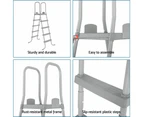 Bestway Pool Ladder Fits 132cm Above Ground Swimming Pools 4 Steps Removable Stairs