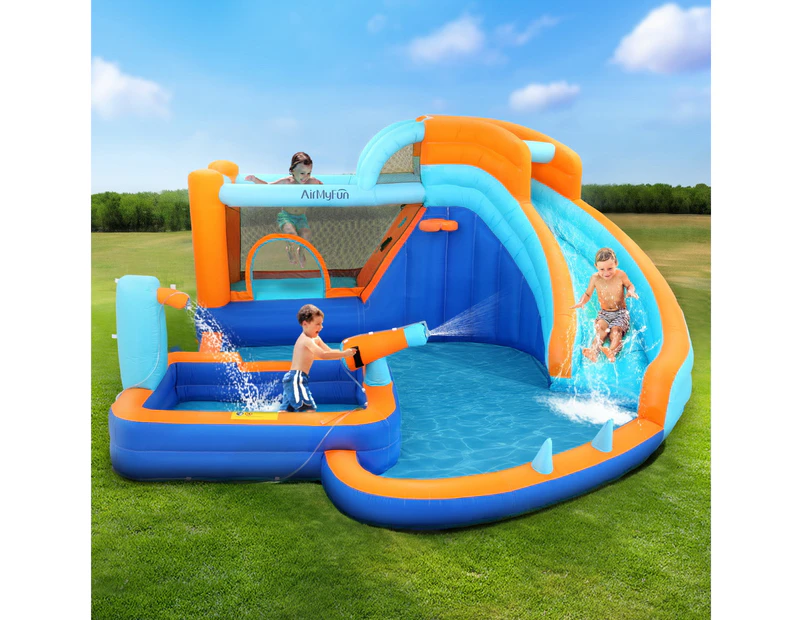 AirMyFun Kids Inflatable Pool Water Slide Park Jumping Castle Bounce 382X381CM