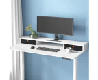 Artiss Standing Desk Desktop Storage Rack Shelf Removable Bookshelf Drawer 120cm