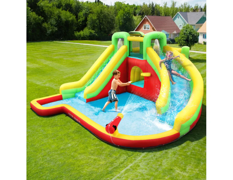 Doctor Dolphin Kids Inflatable Pool Water Slide Park Jumping Castle 575X445CM