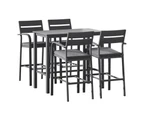 Gardeon Outdoor Bar Set 5-Piece Patio Dining Chairs Aluminium Table Stools