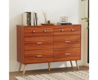 Artiss 6 Chest of Drawers Storage Cabinet Walnut