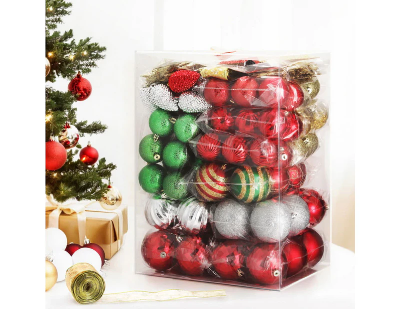 Jingle Jollys 155pcs Christmas Tree Decorations Set Baubles Ornaments Party