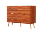 Artiss 6 Chest of Drawers Storage Cabinet Walnut