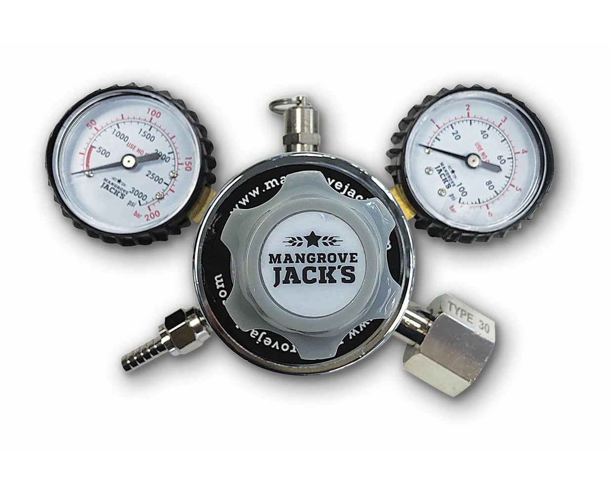 Mangrove Jacks Dual Gauge CO2 Regulator