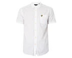 Lyle & Scott Men's Light Weight Slub Oxford Shirt - White