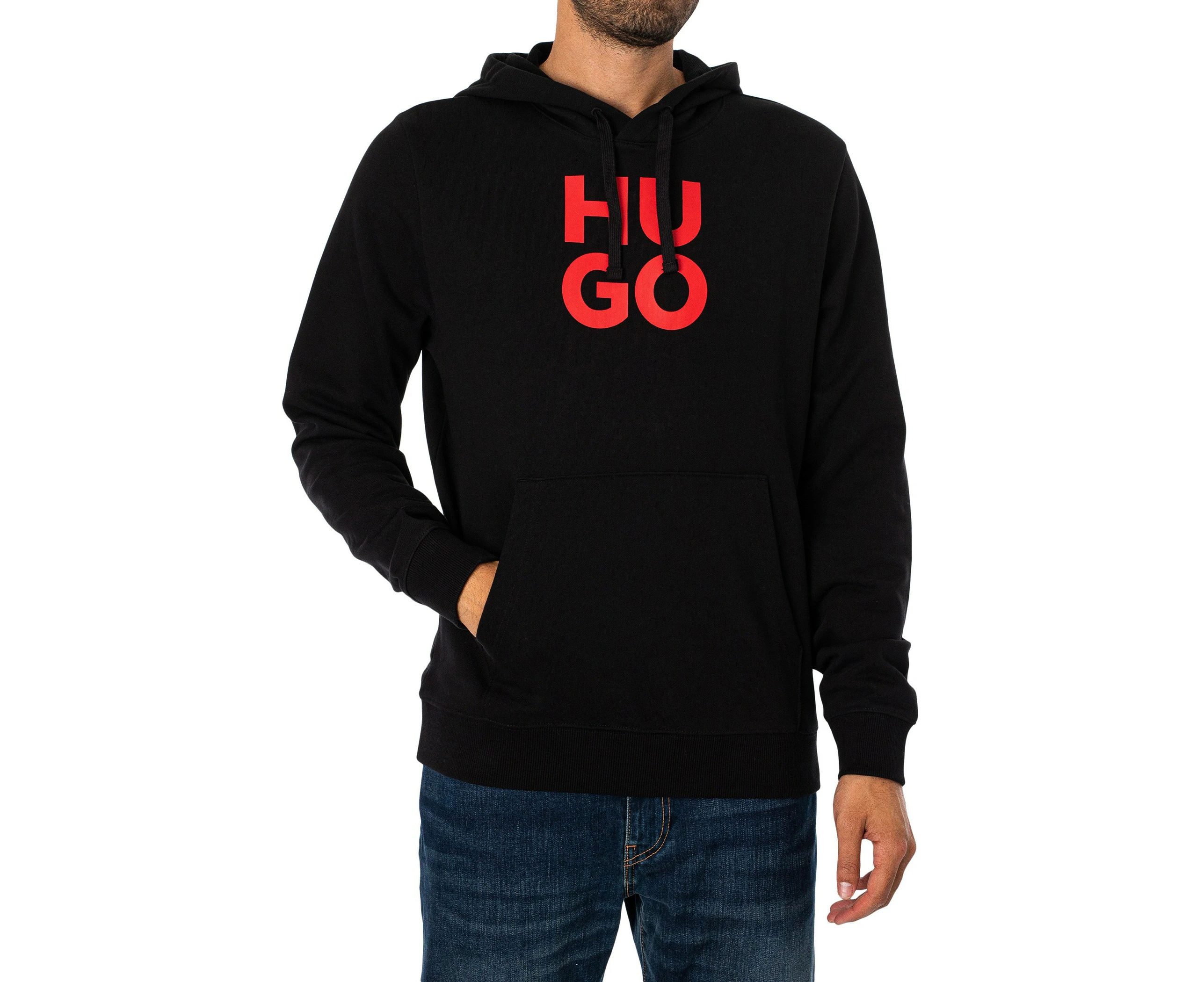 HUGO Men's Daltorreson Hoodie - Black