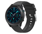 Smart Watch 1.52 Inch Full Touch Screen Health Monitoring Sleep Monitoring IP68 Waterproof (Black)