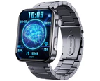 Smart Watch 2.1 Inch Screen Bluetooth Calls Health Monitoring IP67 Waterproof - Black