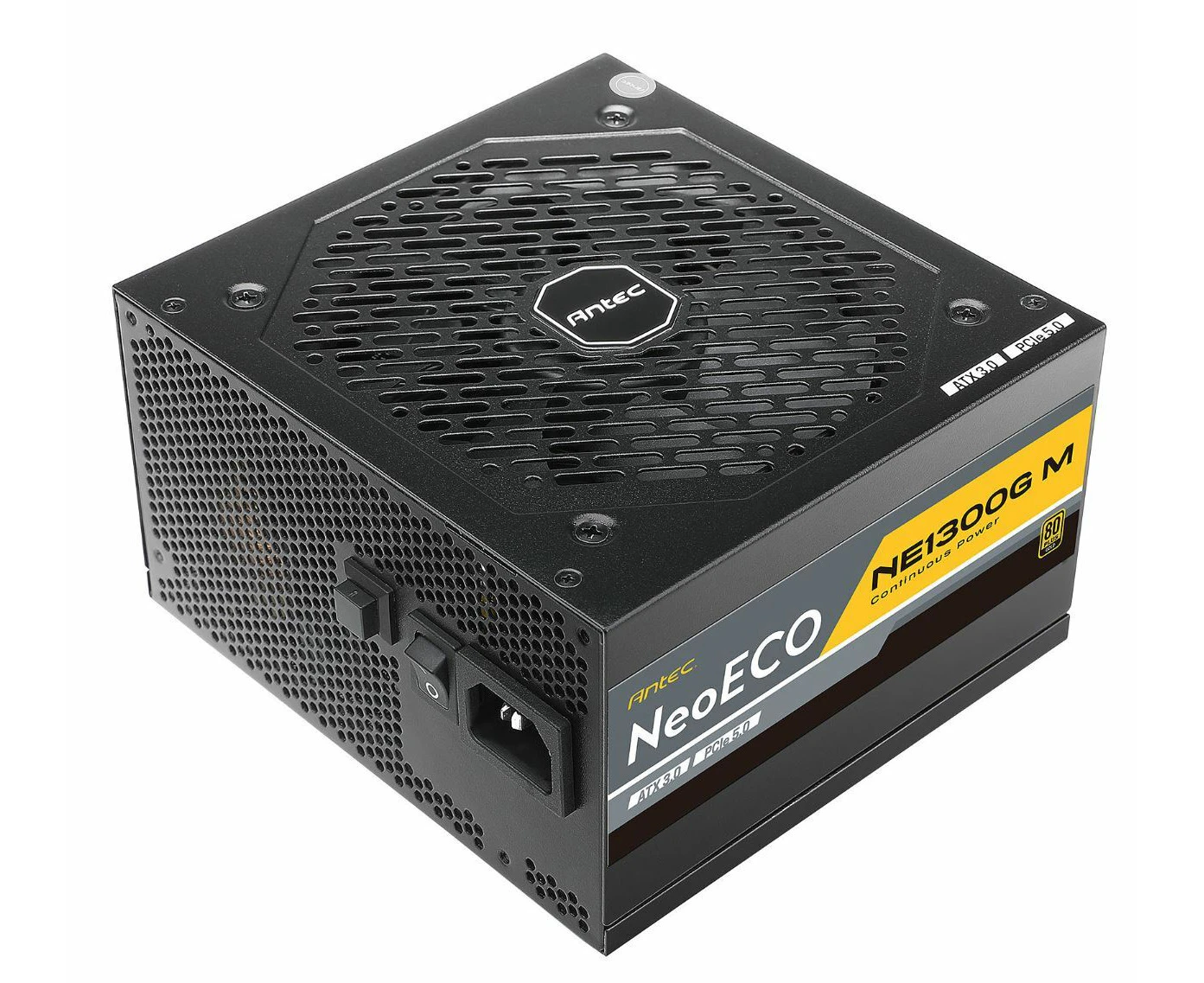 Antec NE 1300w 80+ Gold, Fully-Modular, ATX 3.0, PCI-E 5.0, 140mm Silent Fan, Japanese Caps, ATX Power Supply, PSU