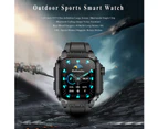 Smartwatch 1.83" IP68 Waterproof - 410 mAh Ultra Long Battery Life - Black