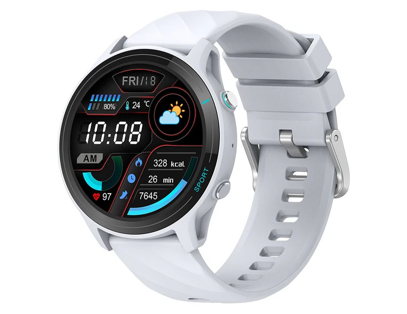 Smart Watch 1.52 Inch Full Touch Screen Health Monitoring Sleep Monitoring IP68 Waterproof (Silver)