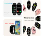 Smartwatch Make/Answer Calls, 2.0" Fitness Watch, 100+ Sports Modes (Black)