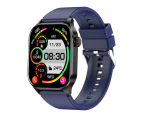 Smart Watch 2.04 Inch Infrared True Blood Oxygen Monitoring AMOLED Display Health Monitoring IP68 Waterproof - Black