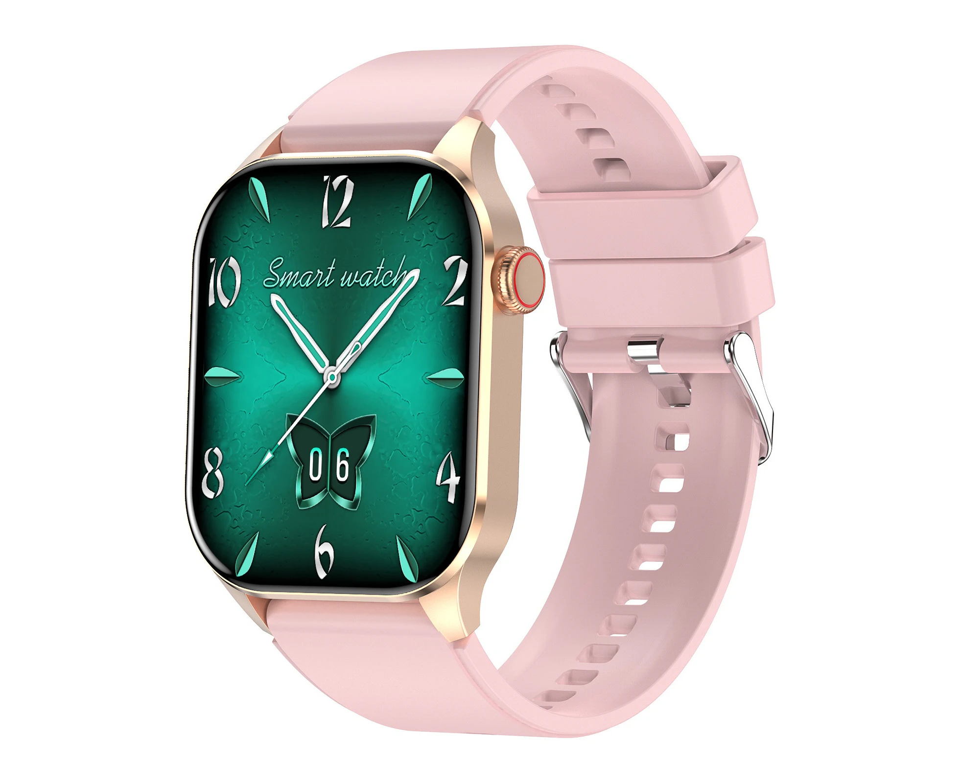 Smart Watch 2.04 Inch Infrared True Blood Oxygen Monitoring AMOLED Display Health Monitoring IP68 Waterproof - Rose Gold