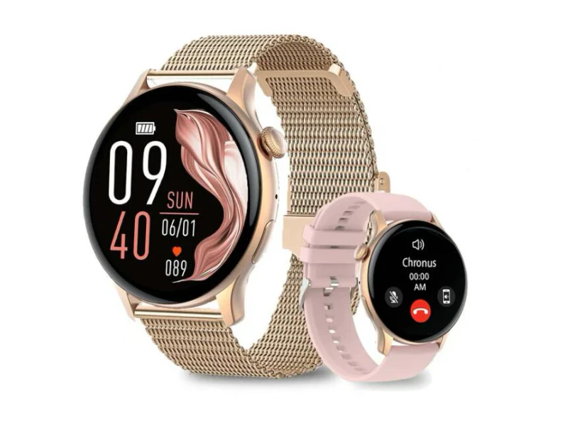 Smartwatch 1.43" AMOLED Health Monitor IP67 Waterproof Outdoor Watch - Pink