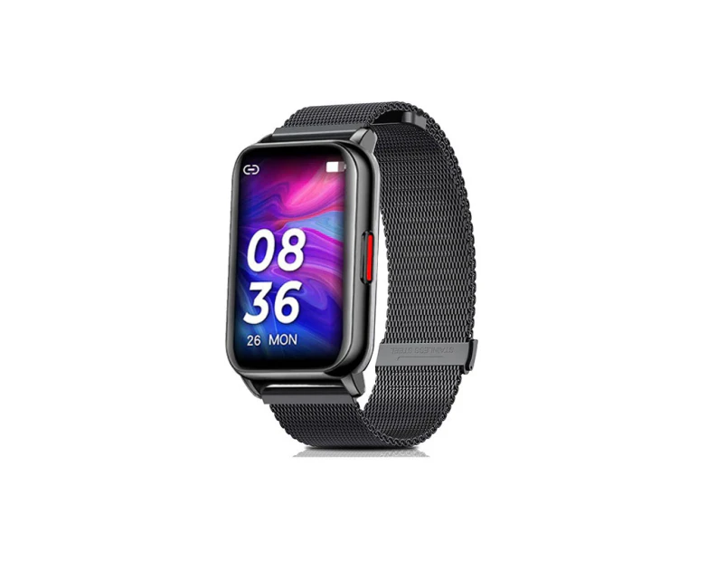 Smart Watch, 1.57 Inch Full Touch Screen Fitness Tracker with Heart Rate and Blood Oxygen Monitoring, IP68 Waterproof (Black)