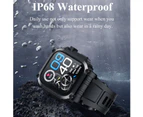 Smartwatch 1.83" IP68 Waterproof - 410 mAh Ultra Long Battery Life - Black