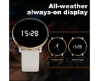 Connected Watch with Bluetooth 5.3 Call-1.43" AMOLED Women's Smartwatch - Gold