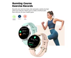 Smartwatch 3ATM Waterproof Fitness Tracker Sport Watch with Bluetooth Calling Reminder - Gold